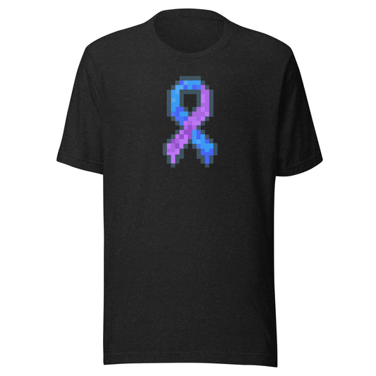 Blue and Purple Pixel Ribbon