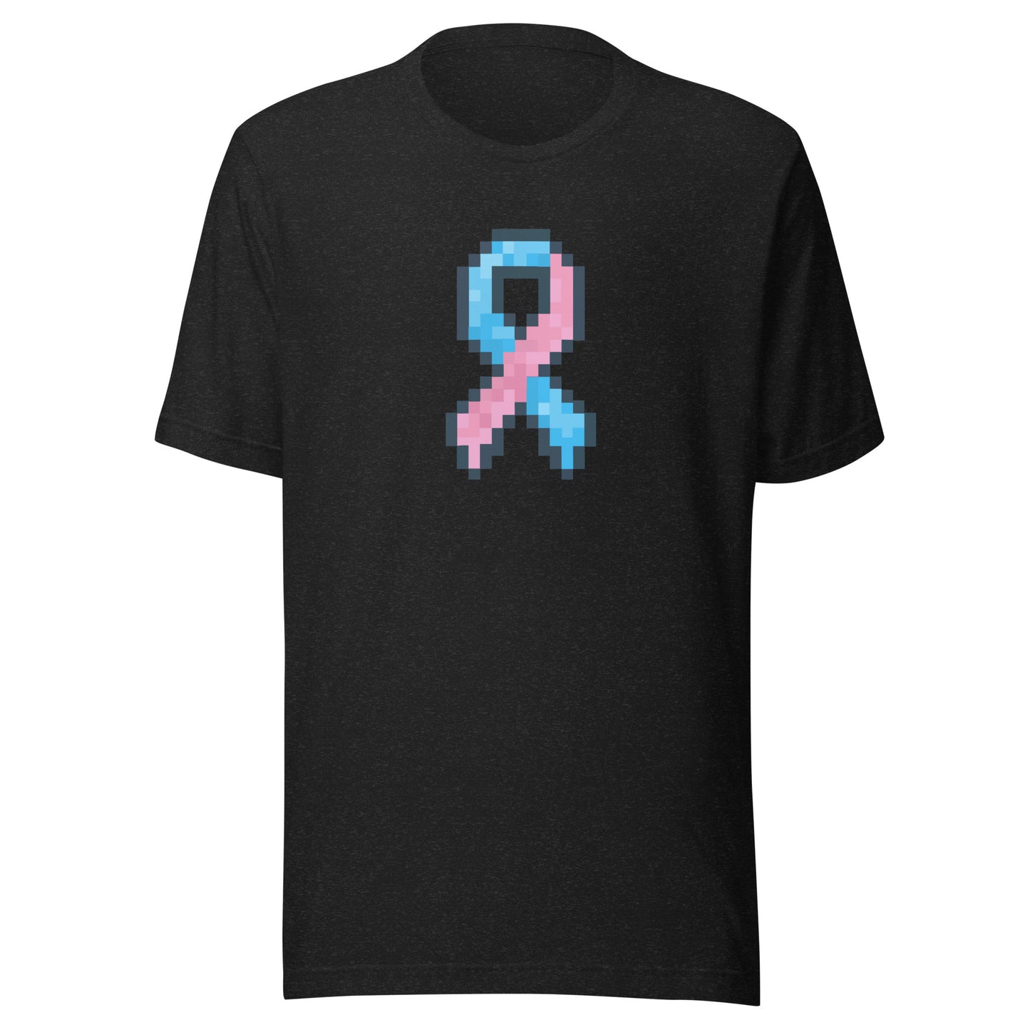 Blue and Pink Pixel Ribbon