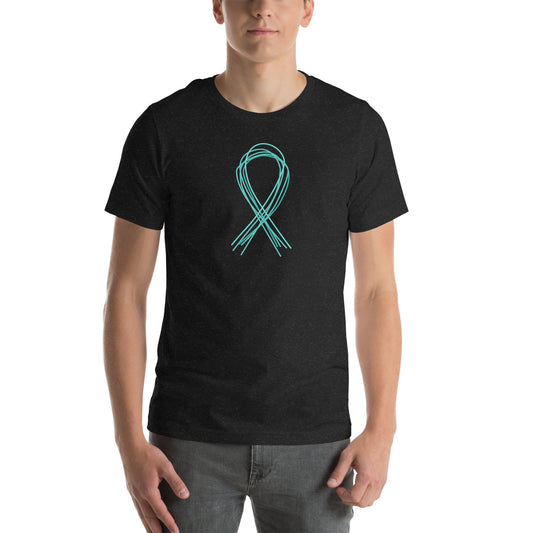 Teal 5 Lines Ribbon