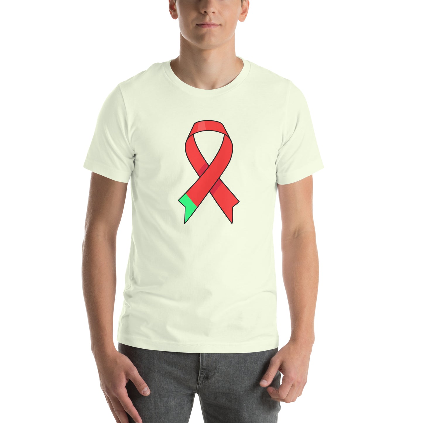 Big Green and Red Ribbon