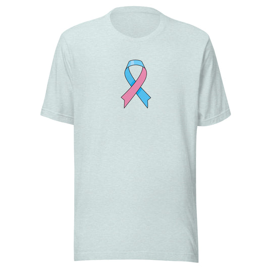 Blue and Pink Ribbon