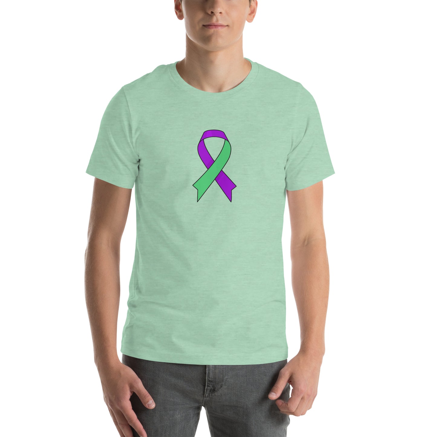 Green and Purple Ribbon