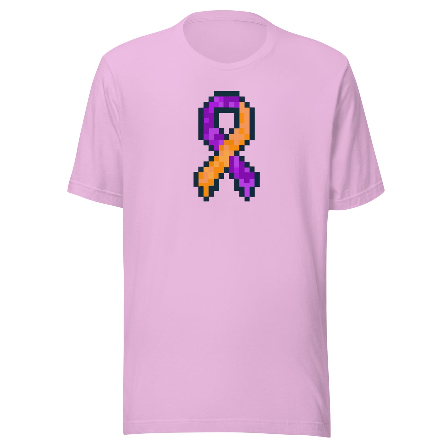 Purple and Orange Pixel Ribbon