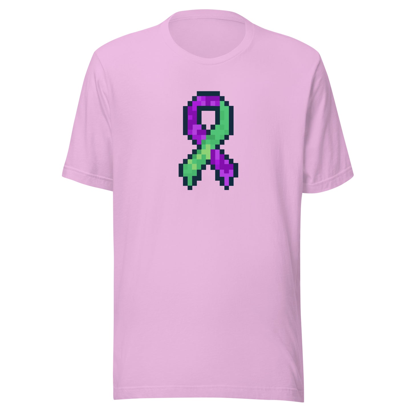 Green and Purple Pixel Ribbon