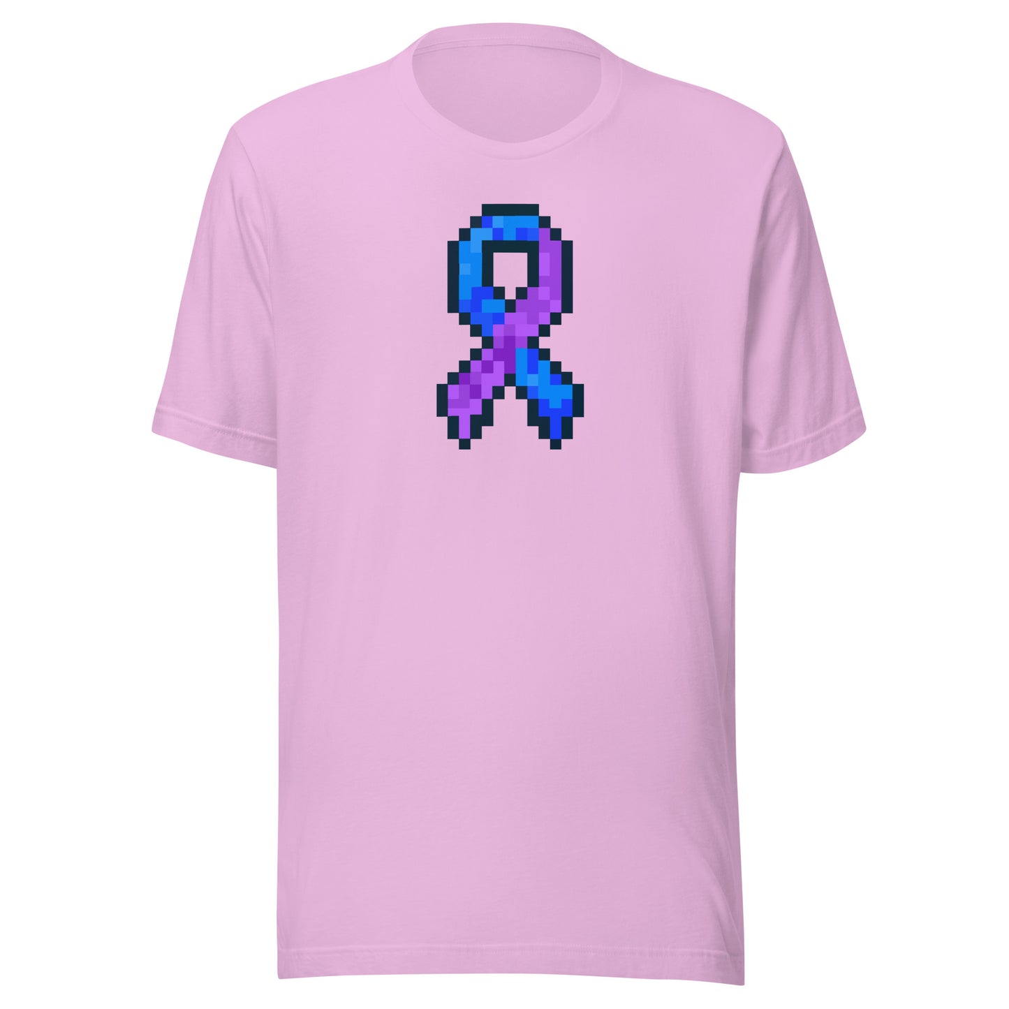 Blue and Purple Pixel Ribbon