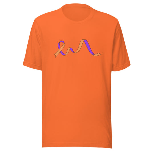 Purple and Orange Flowing RIbbon