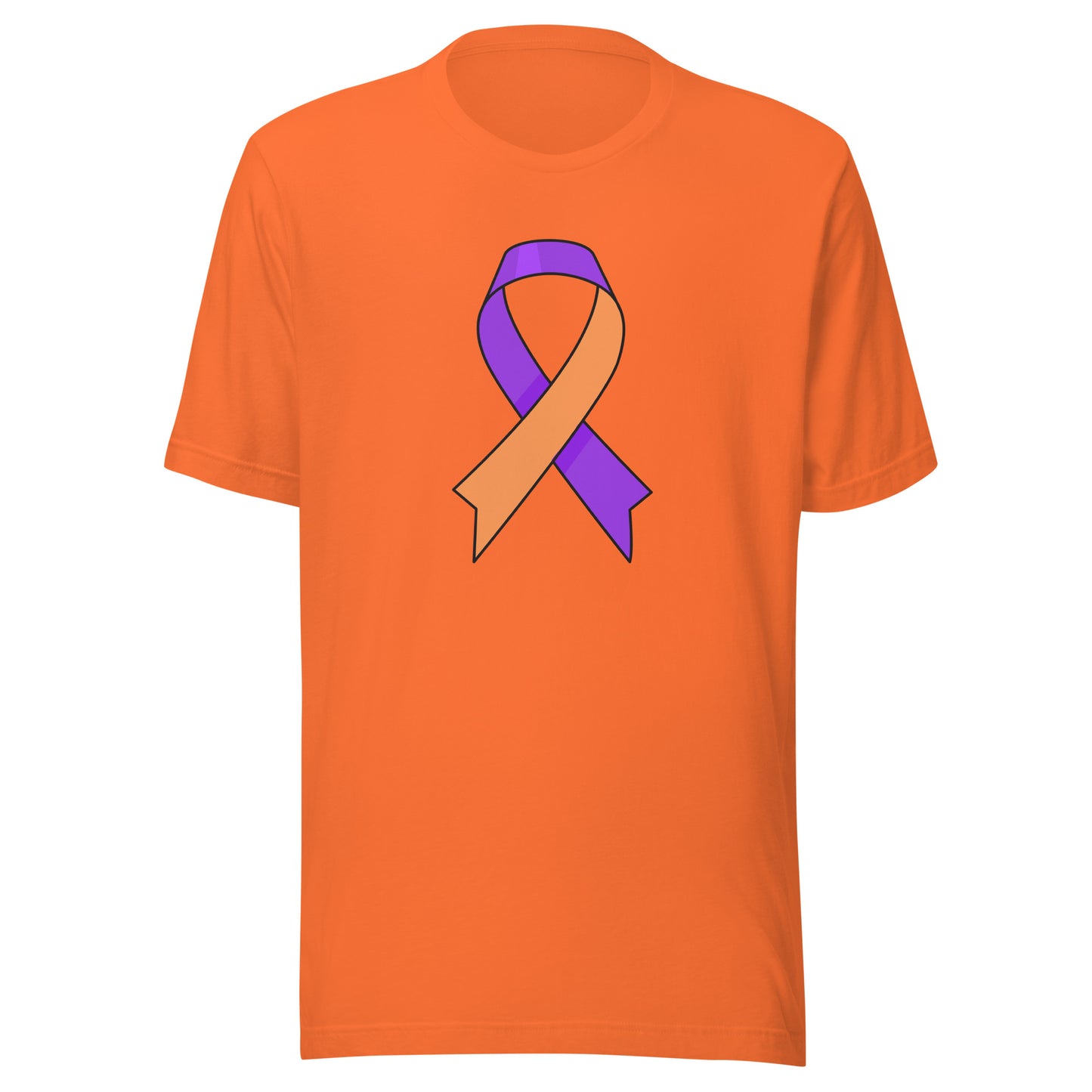 Big Purple and Orange Ribbon