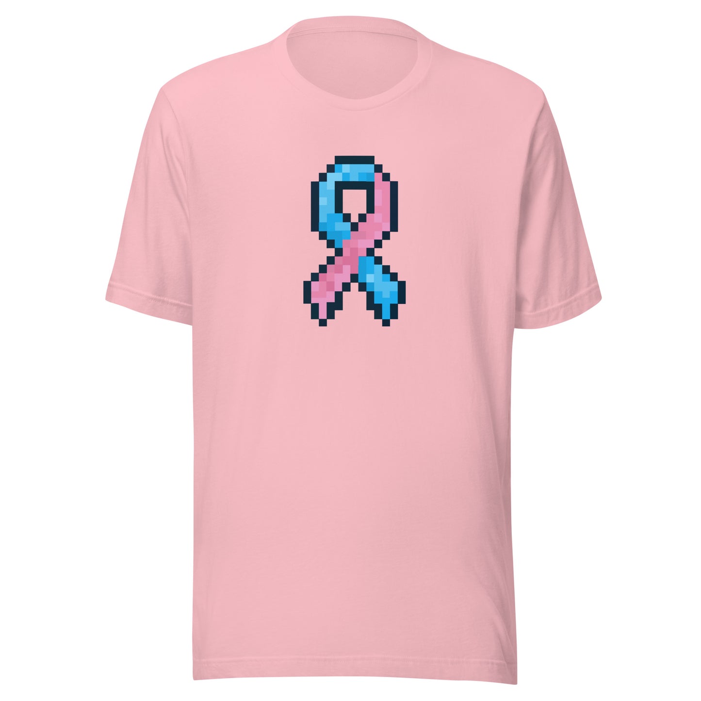 Blue and Pink Pixel Ribbon