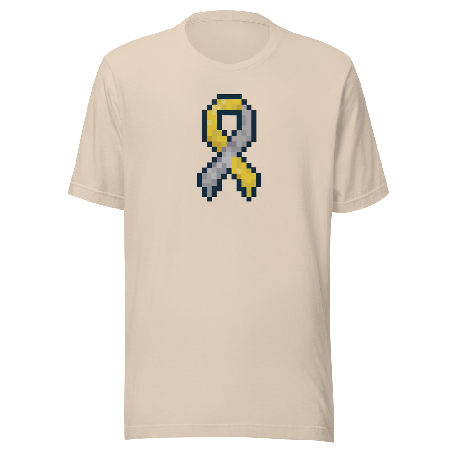 Gold and Silver Pixel Ribbon