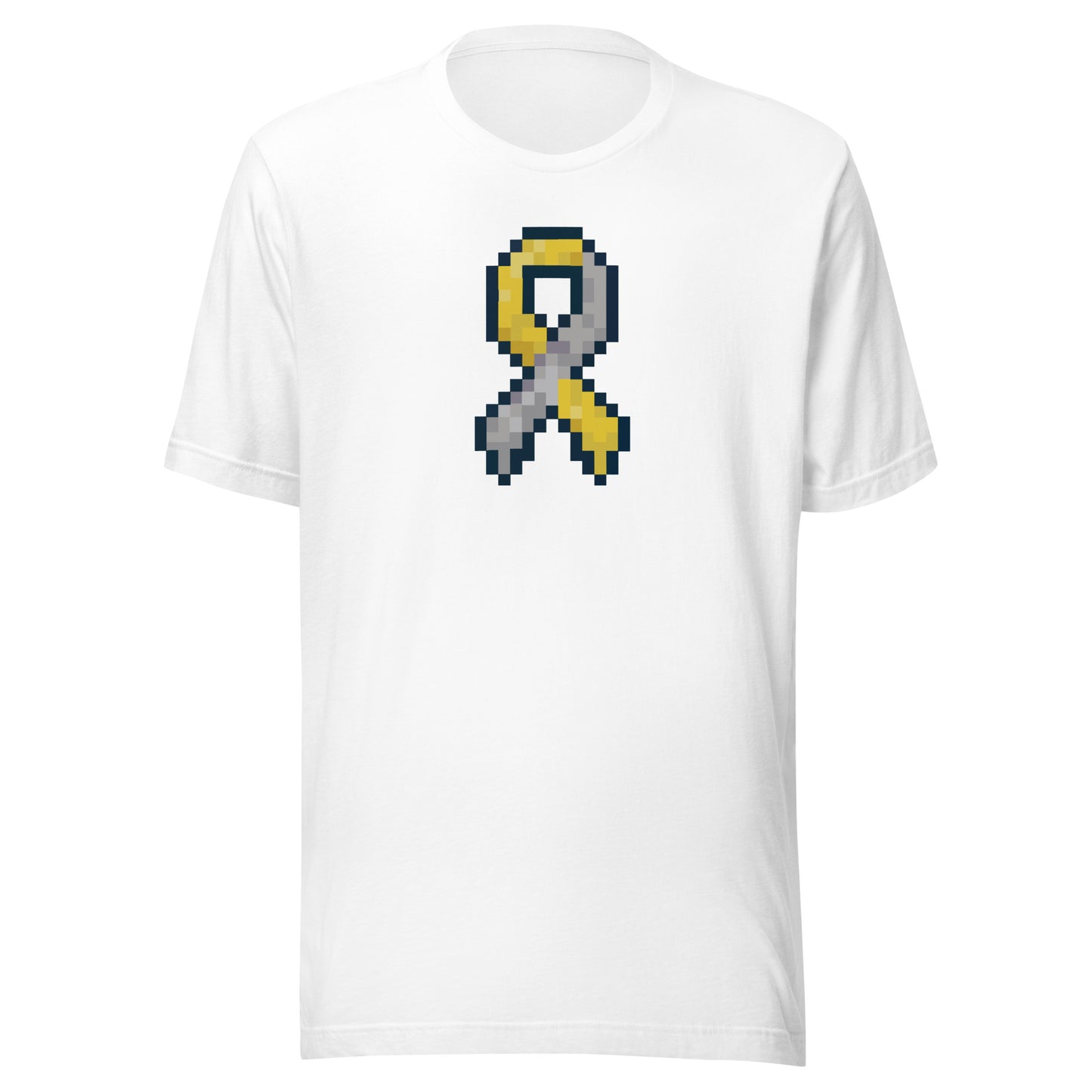 Gold and Silver Pixel Ribbon