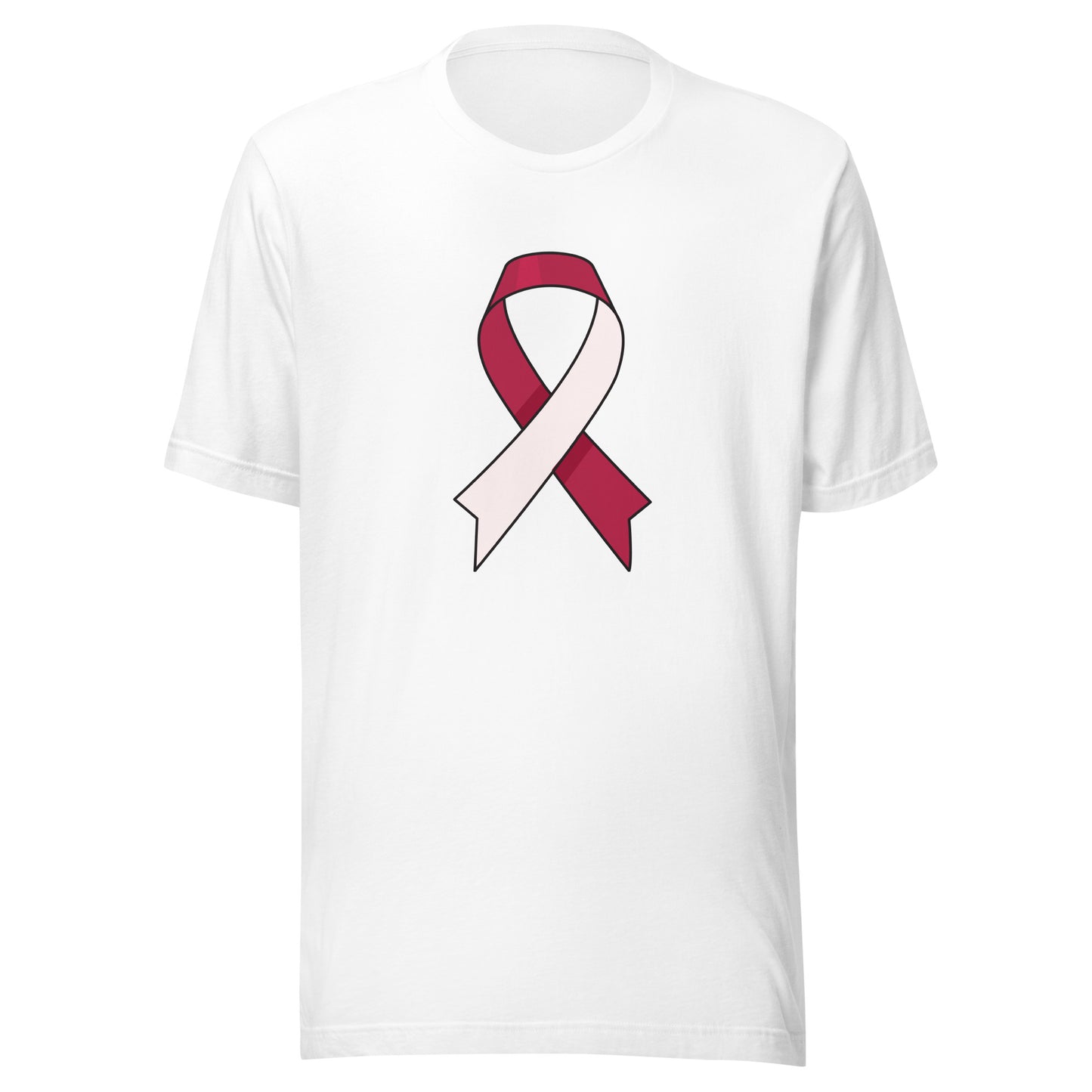 Big Burgundy and White Ribbon