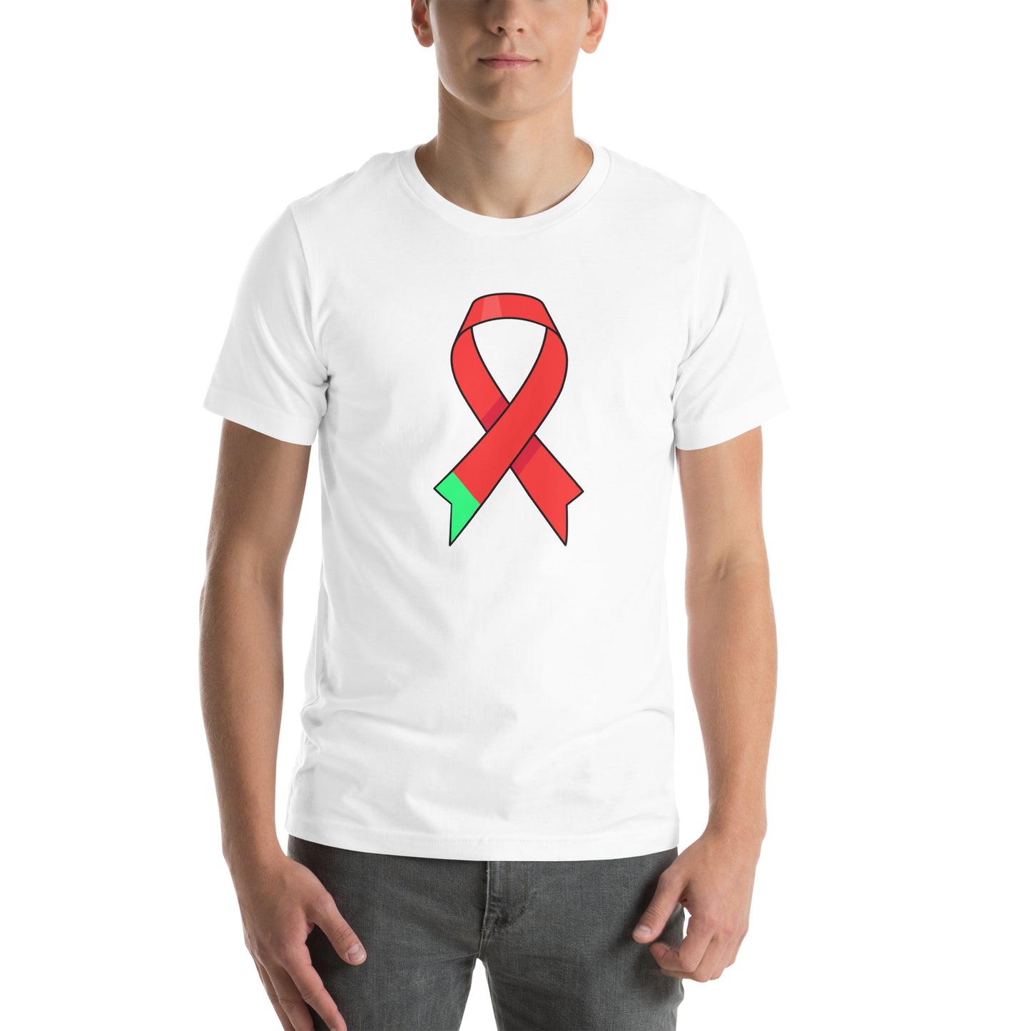 Big Green and Red Ribbon