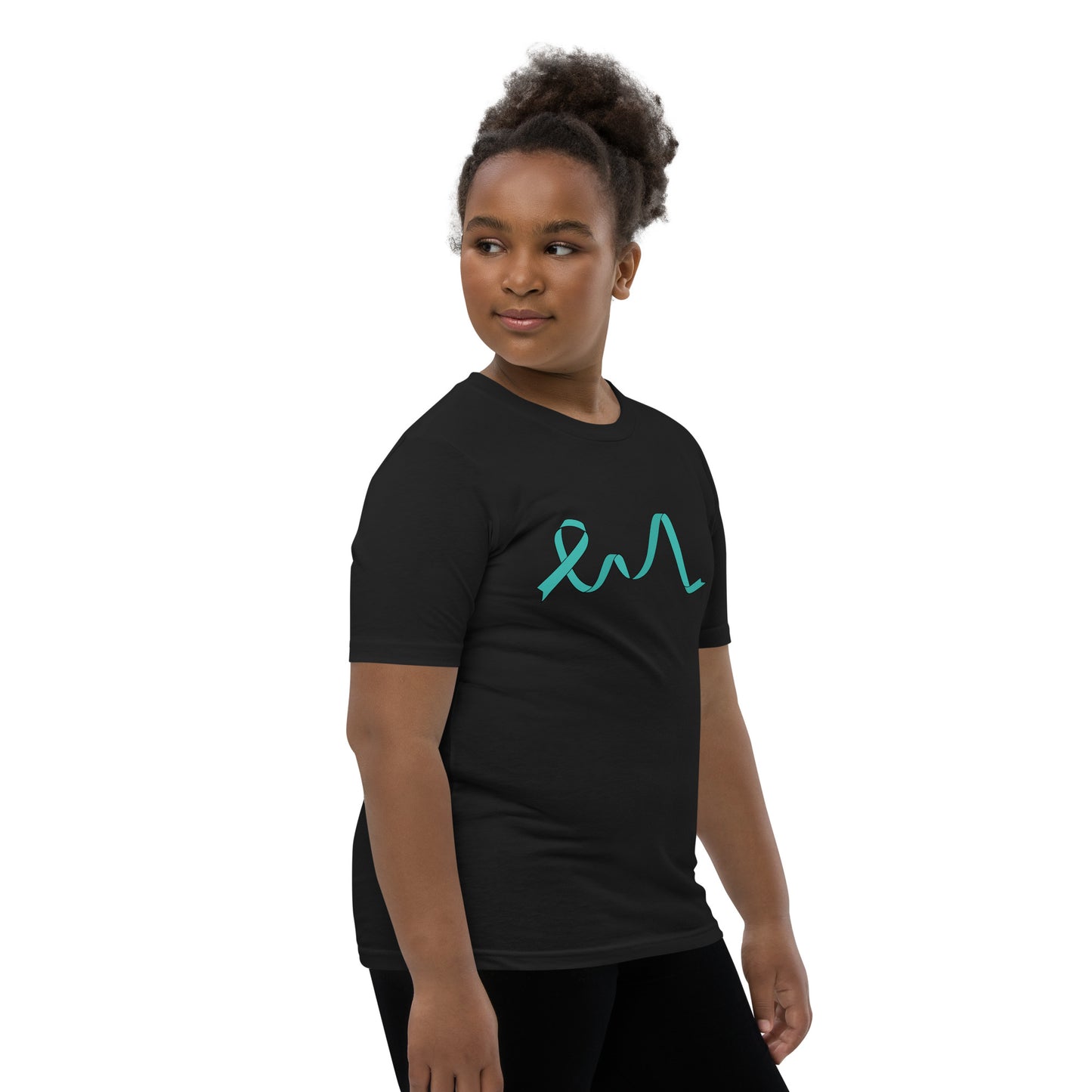 Teal Flowing Ribbon Youth