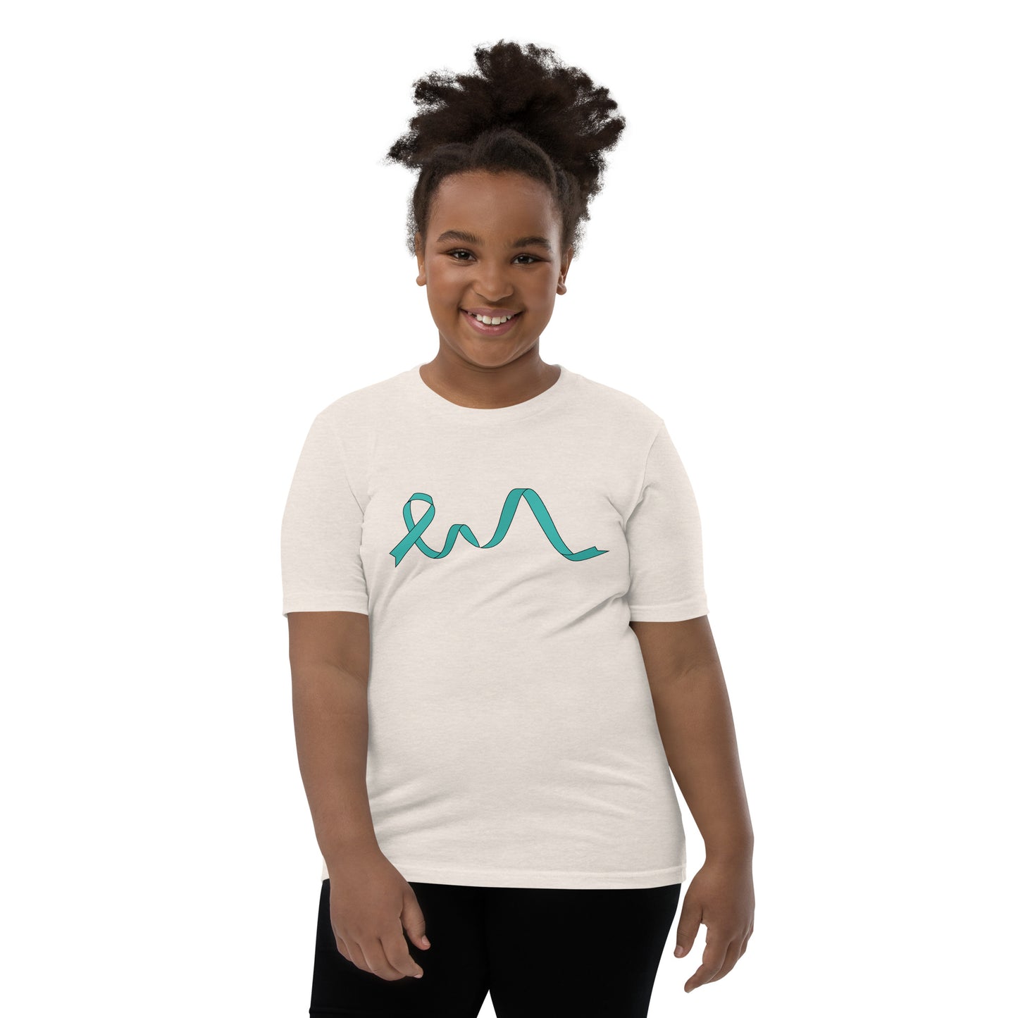 Teal Flowing Ribbon Youth