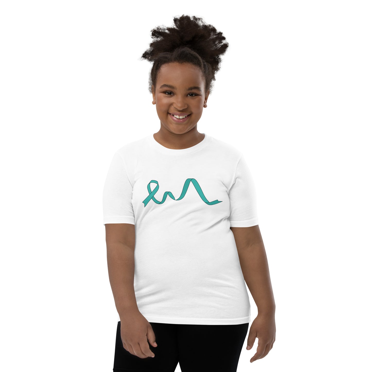 Teal Flowing Ribbon Youth