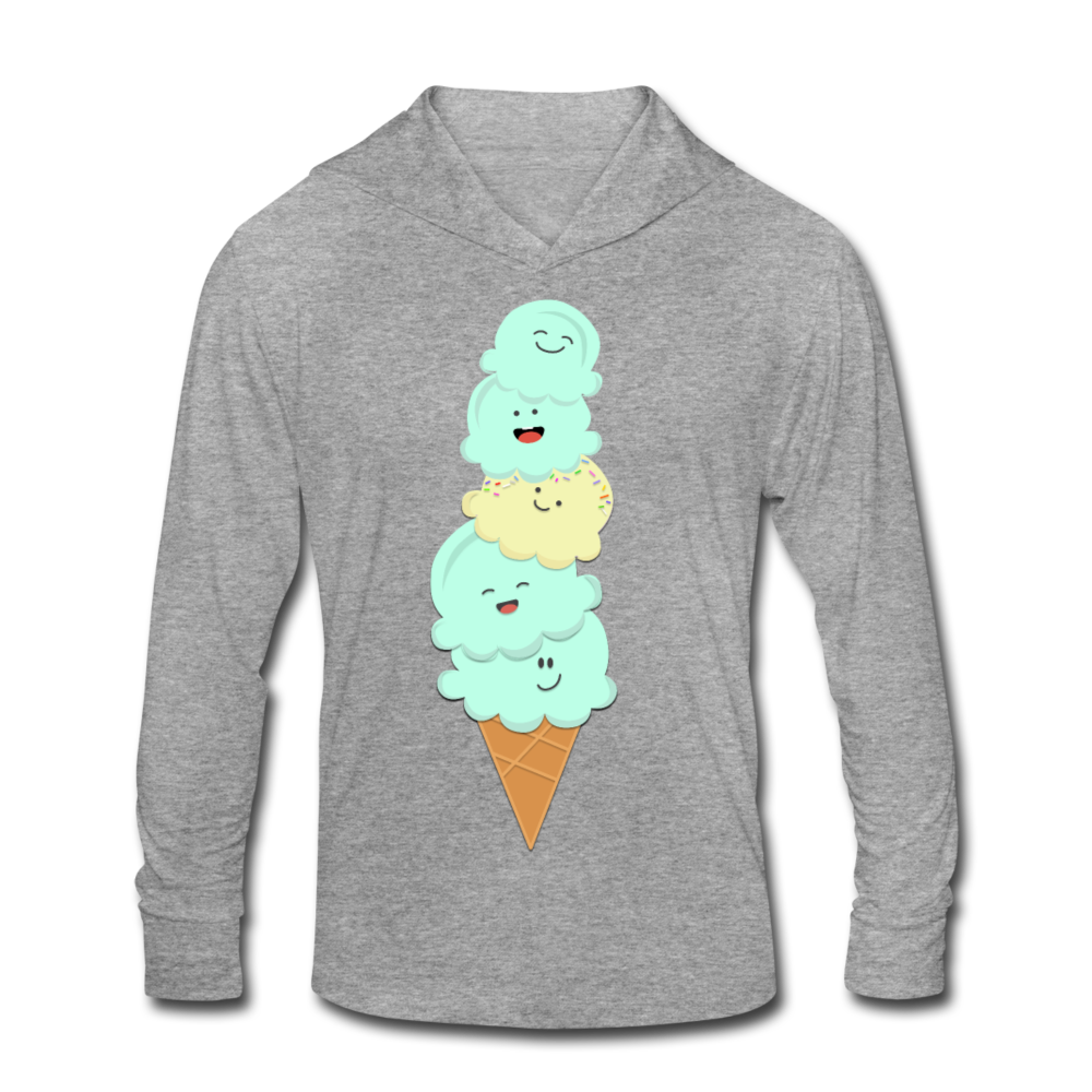 Mint Ice Cream Scoops - heather grey